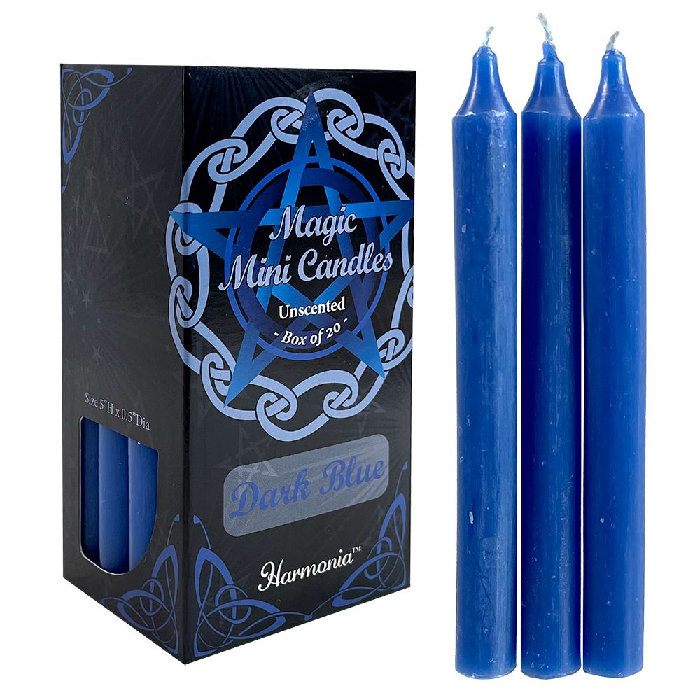 Magic Mini Candle Unscented - Dark Blue (20Pk)